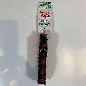 Merry and Bright Red Plaid Checkered XS adjustable 8’-12’